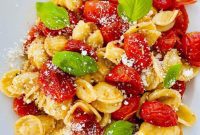 Sweet Oven Roasted Cherry Tomato Pasta