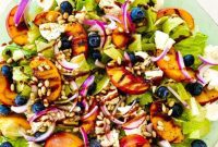Sweet and Savory Grilled Peach Mozzarella Salad