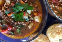 Homestyle Hamburger Potato Soup