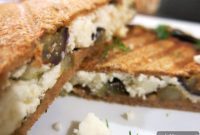A Slice of Serenity: Grilled Eggplant and Goat Cheese Panino
