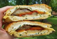 When life gives you eggplants, elevate them into an irresistible sweet pepper panino.