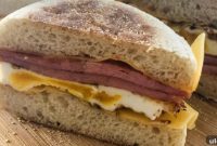 Savory Pork Roll, Golden Egg, and Melted Cheese