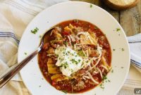 Easy One Pot Lasagna Soup