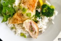 Prosciutto Provolone Chicken Roulade with Zesty Lemon Wine
