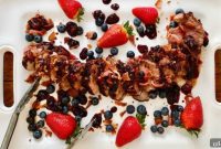 Berry Bacon Glazed Grilled Pork Tenderloin