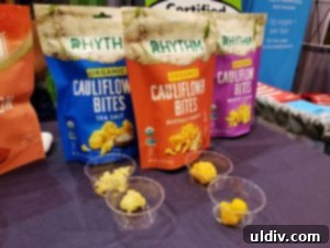 Sweets & Snacks Expo 2019: Mindful Bites, Part Two 15 Rhythm organic cauliflower bites