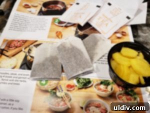Mark Bittman's Fast Pho Kit: Peapod's Delicious One-Touch Convenience 16 Adding water, ginger, and teabags to broth