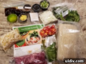 Mark Bittman's Fast Pho Kit: Peapod's Delicious One-Touch Convenience 7 Fast Pho meal kit ingredients