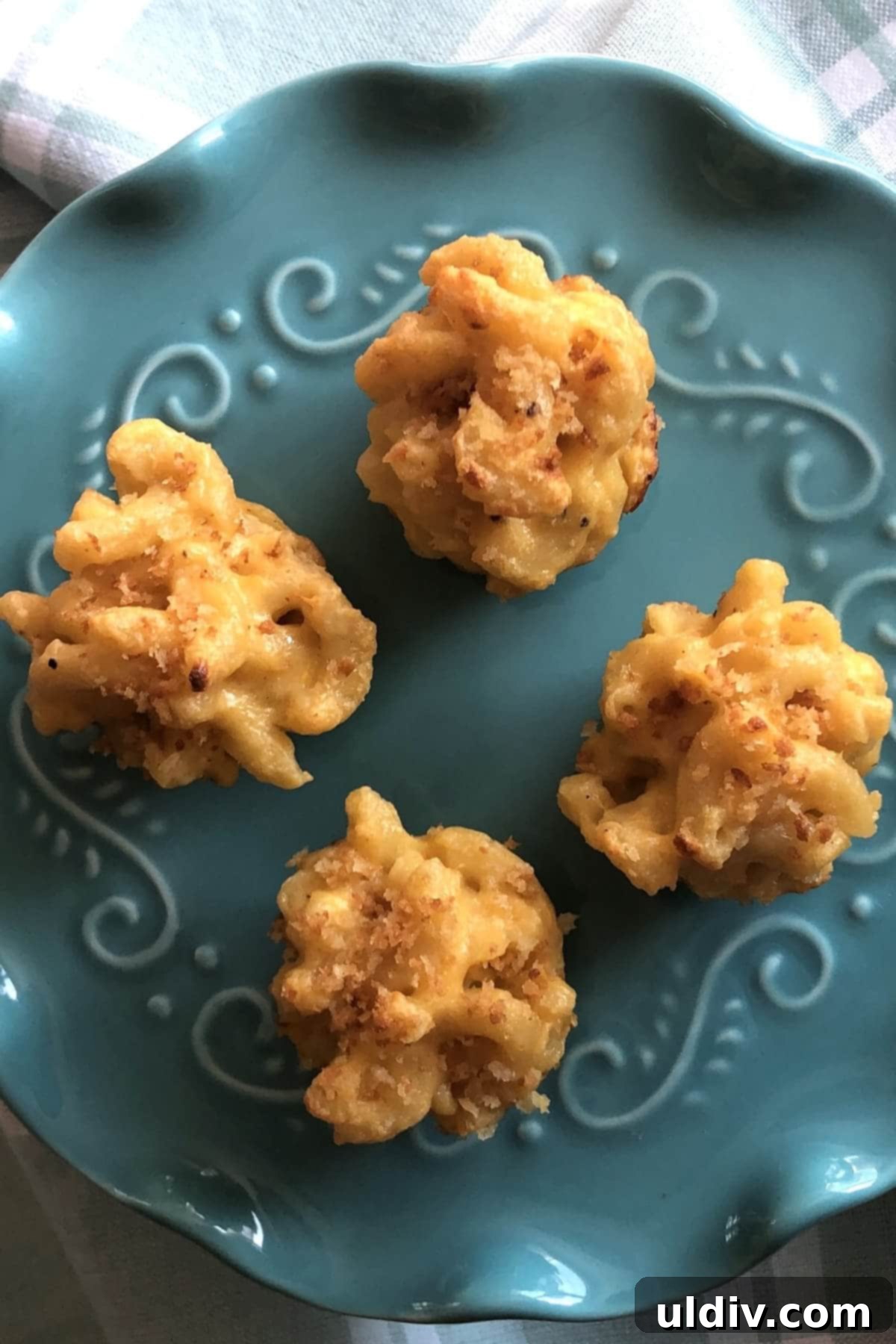 Party-Perfect Mac and Cheese Bites 11 4 mini macaroni and cheese bites.