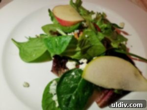 New Year's resolution #3: Dine out more! My Trattoria Gianni review 11 Baby green salad with blue cheese and pear at Trattoria Gianni
