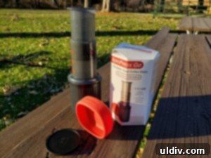 Find Your 2019 Holiday Gifts Spices Wines Books Coffee 9 Compact AeroPress Go coffee maker, ideal for travel and outdoor use