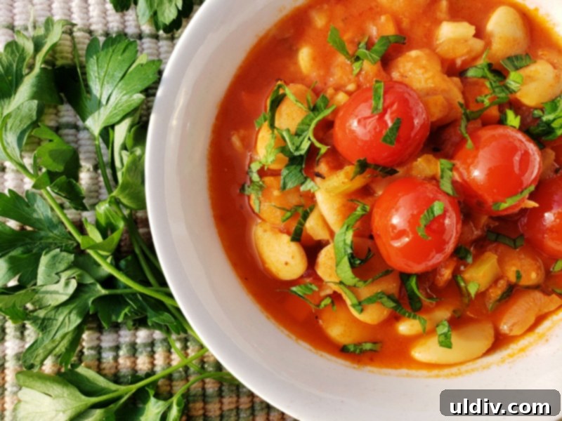 Experience True Freshness: European Canned Tomatoes for Exceptional Cooking 9 Finished butter bean stew