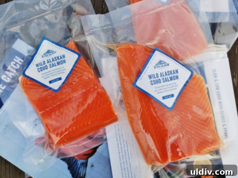 This New Year, Easily Achieve Your Sustainable Fish Resolution with Sitka Salmon Shares 5 Sitka Salmon Shares Coho salmon ready for cooking