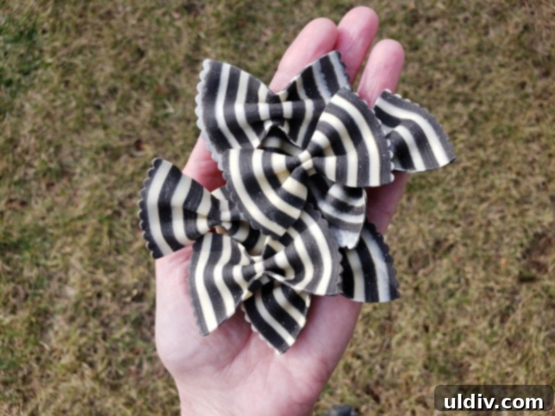 Squid Ink Pasta Salad The Best of Both Worlds 3 Squid ink farfalle pasta