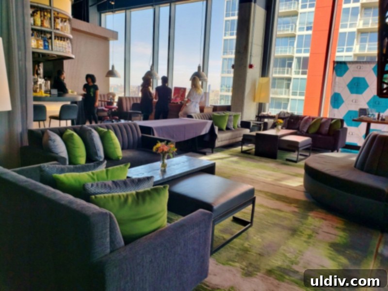 My Last Brunch at VU Rooftop Before Lockdown 5 Luxurious main bar area at VU Rooftop with elegant lighting
