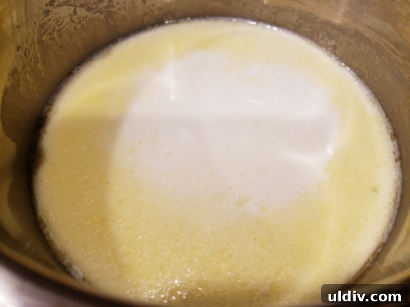 Fresh Greens For Spring Fuel Your Vibrant Life 6 Butter and flour-milk mixture thickening in a saucepan