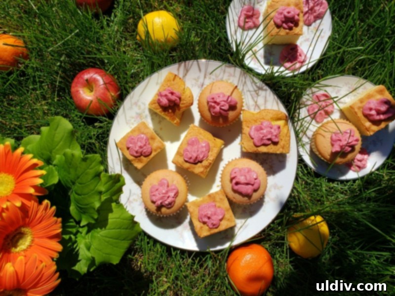 Citrus Bloom Cake: My Summer Dream 2 Beautifully decorated citrus cake for a summer picnic