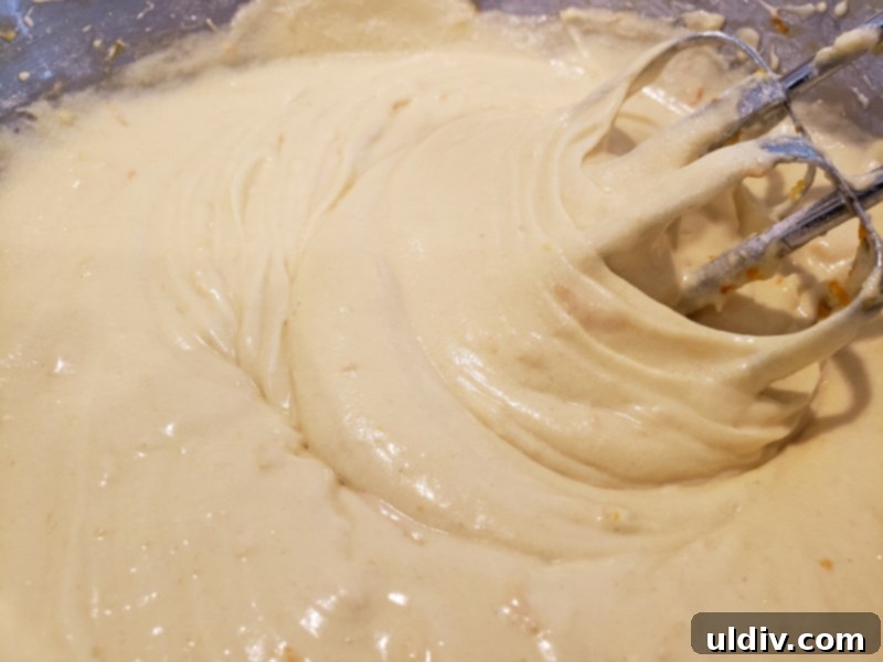 Citrus Bloom Cake: My Summer Dream 12 Perfectly smooth and glossy cake batter