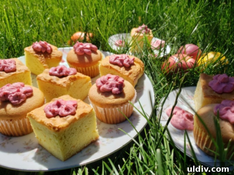 Citrus Bloom Cake: My Summer Dream 15 Decorated citrus cake served with cupcakes and fresh fruit