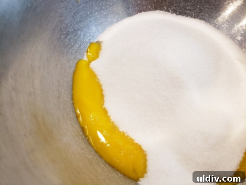 Citrus Bloom Cake: My Summer Dream 5 Beating egg yolks with sugar