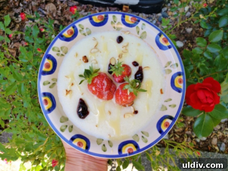 Semolina Pudding A Sweet Childhood Memory 7 Semolina pudding garnished with fresh berries and mint