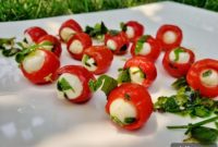 Herb-Packed Peppadew & Mozzarella 4th of July Appetizer