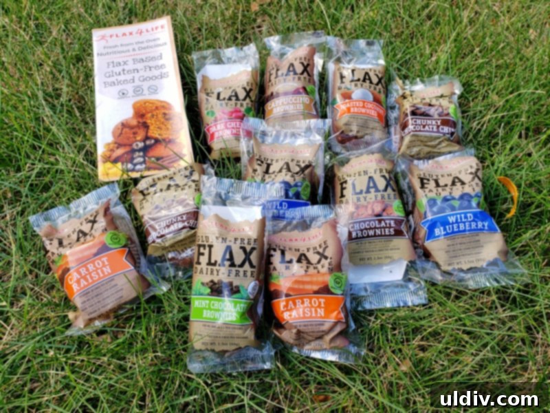 Summer's End: Last Chances for Great Reads and Delicious Treats 25 Variety of Flax4Life muffins and brownies on a baking sheet