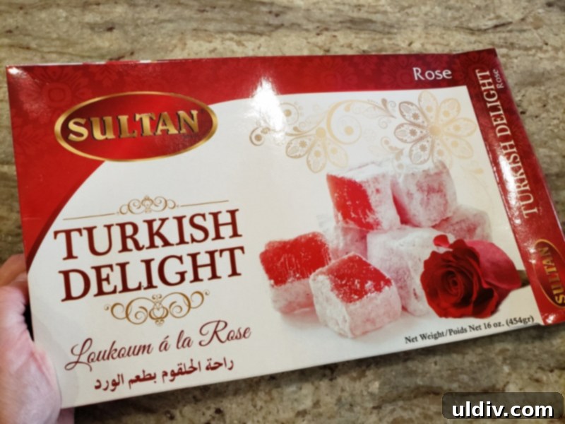 Whispers of Narnia: Turkish Delight Truffles Enhanced with Nielsen Massey Vanilla 4 Fresh, rose-flavored Turkish Delight