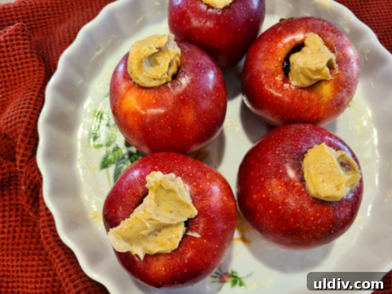 Fall 2020 Comfort: Baked Apples and the Quest for Normal 11 Baked Stuffed Apples Garnished with Hazelnuts and Cherry Spread