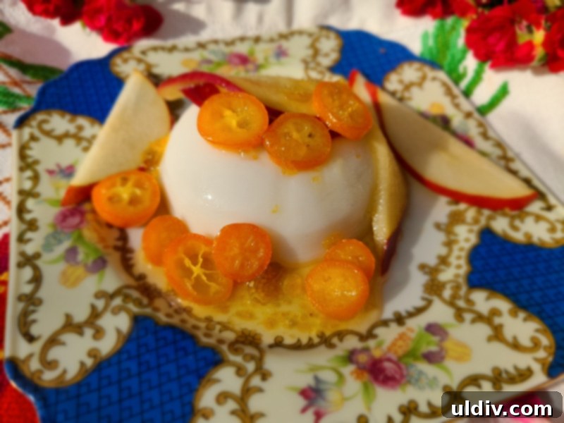 Fall 2020 Comfort: Baked Apples and the Quest for Normal 15 Close-up of Dairy-Free Panna Cotta Dessert