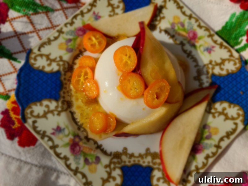 Fall 2020 Comfort: Baked Apples and the Quest for Normal 17 Final Shot of Mooala Panna Cotta Dessert
