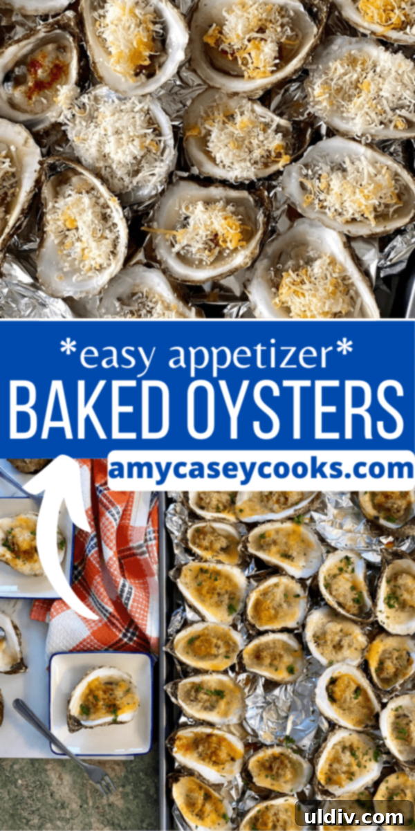 Effortlessly Delicious Baked Oysters 7 baked oysters with cheese