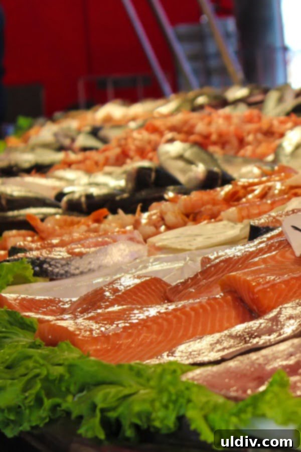 The French Code 3 fresh fish at fish market