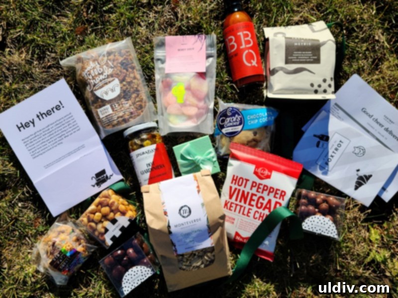 2020 Holiday Gift Guide: A Season of Gratitude 5 A beautifully presented Foxtrot gift box, featuring an assortment of gourmet Chicago-local products