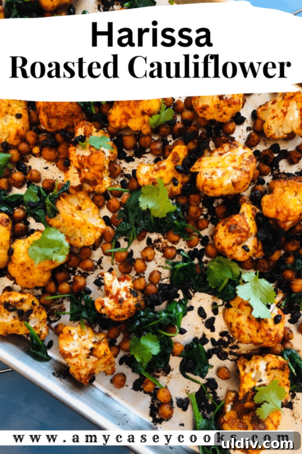 Spicy Harissa Power Bowl 7 roasted harissa cauliflower.