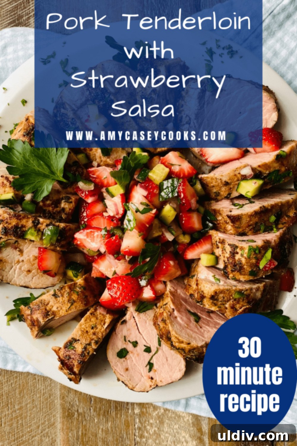 pork with strawberry salsa