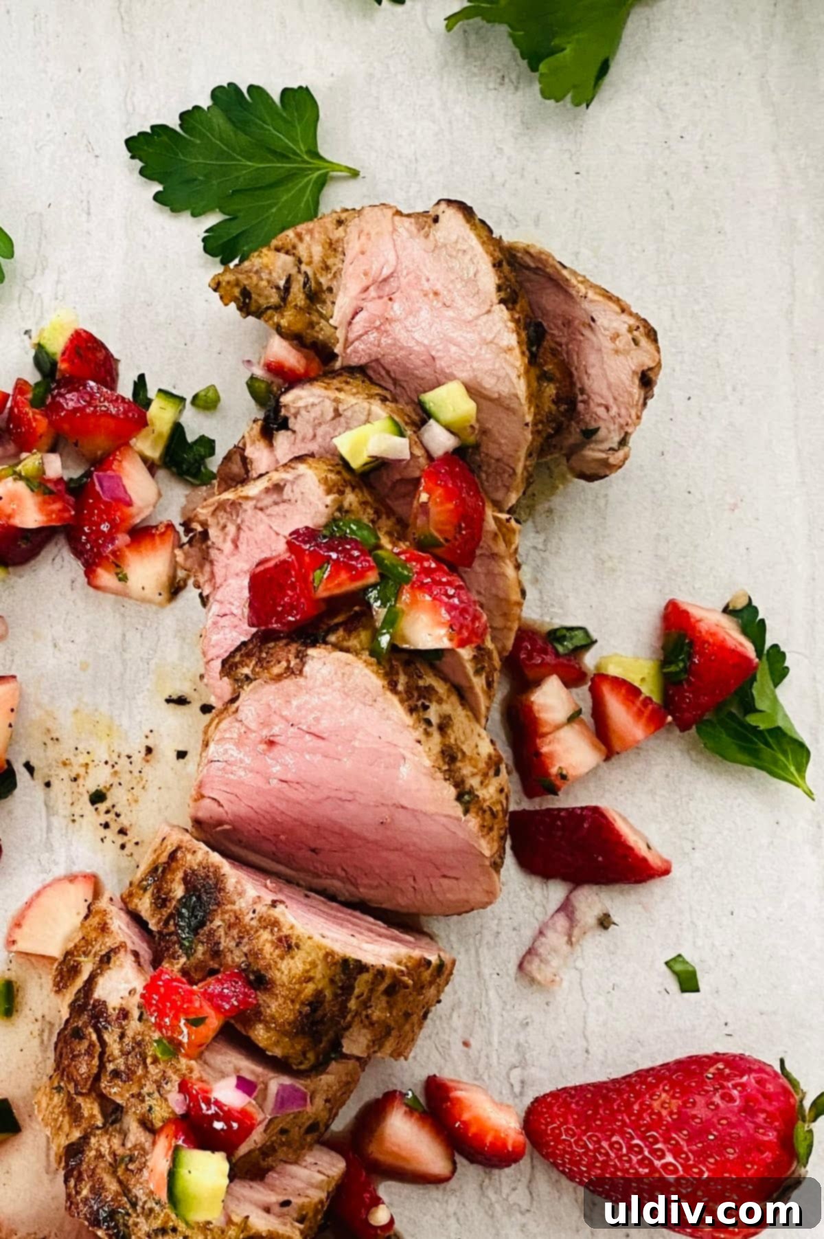 pork tenderloin with fresh strawberry salsa