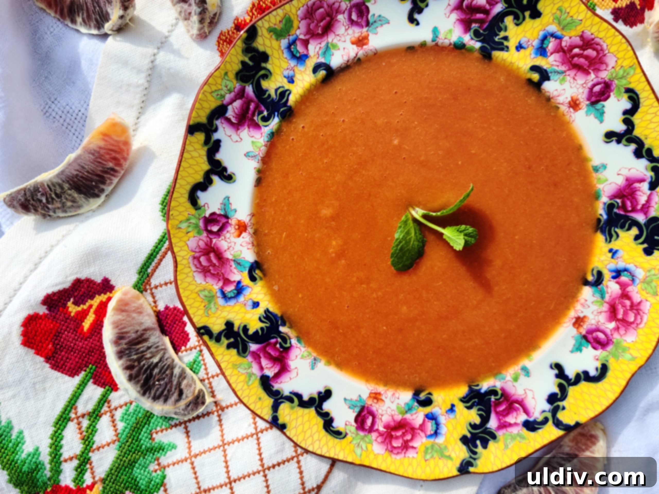 Relax and Refresh with Fruit Soups My CBD Living Review 2 Fresh spring produce with CBD Living products