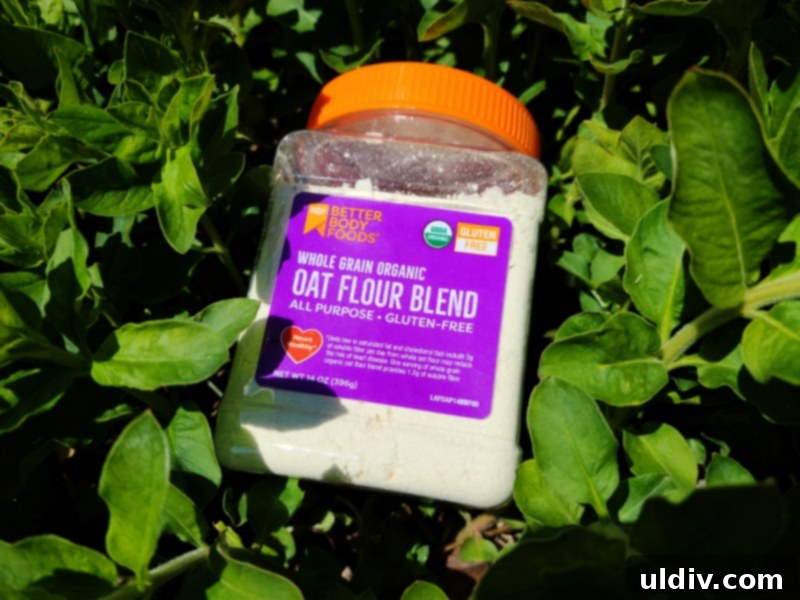 Spring's Best Plant-Based Bites for Health and Flavor 13 Better Body Foods Organic Oat Flour Blend packaging