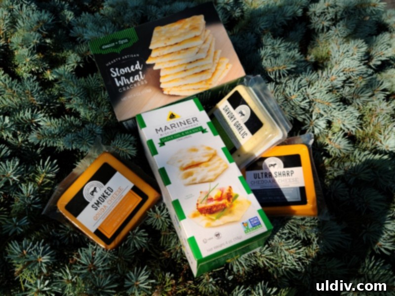 Father's Day Bliss: My Gourmet Gift Basket Deep Dive 6 Close-up of Mountain View Farms cheeses