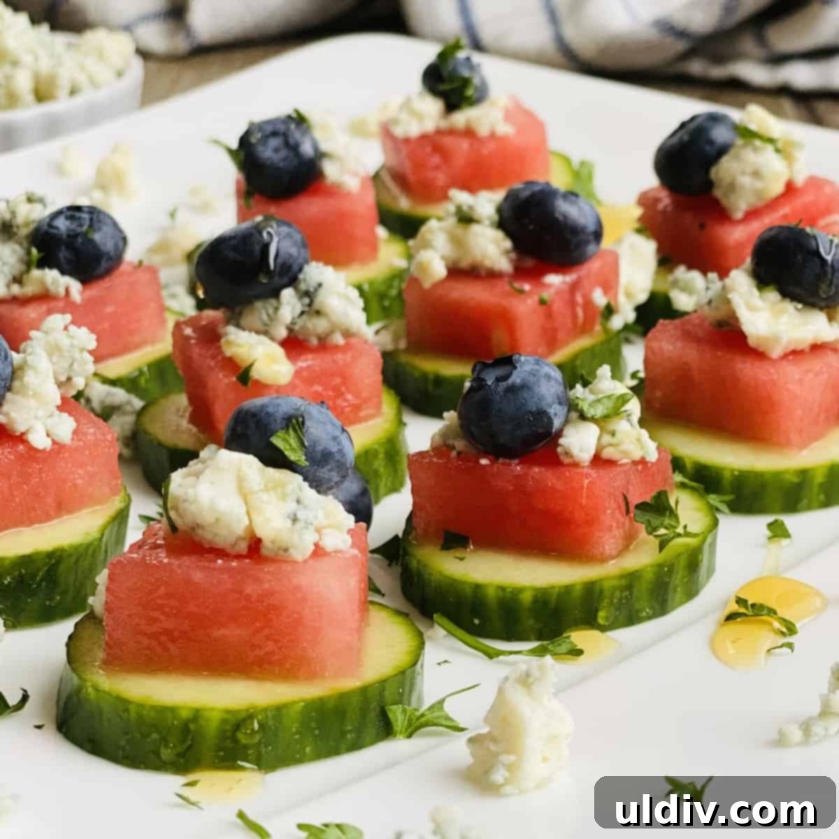 cucumber watermelon appetizers