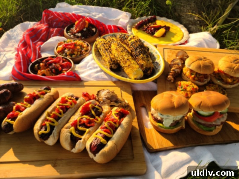 4th of July Feast: Veggies, Bison, and Cheesecake 5 A selection of high-quality bison products, including ground meat, hot dogs, and brats, from Broken Wagon Bison.