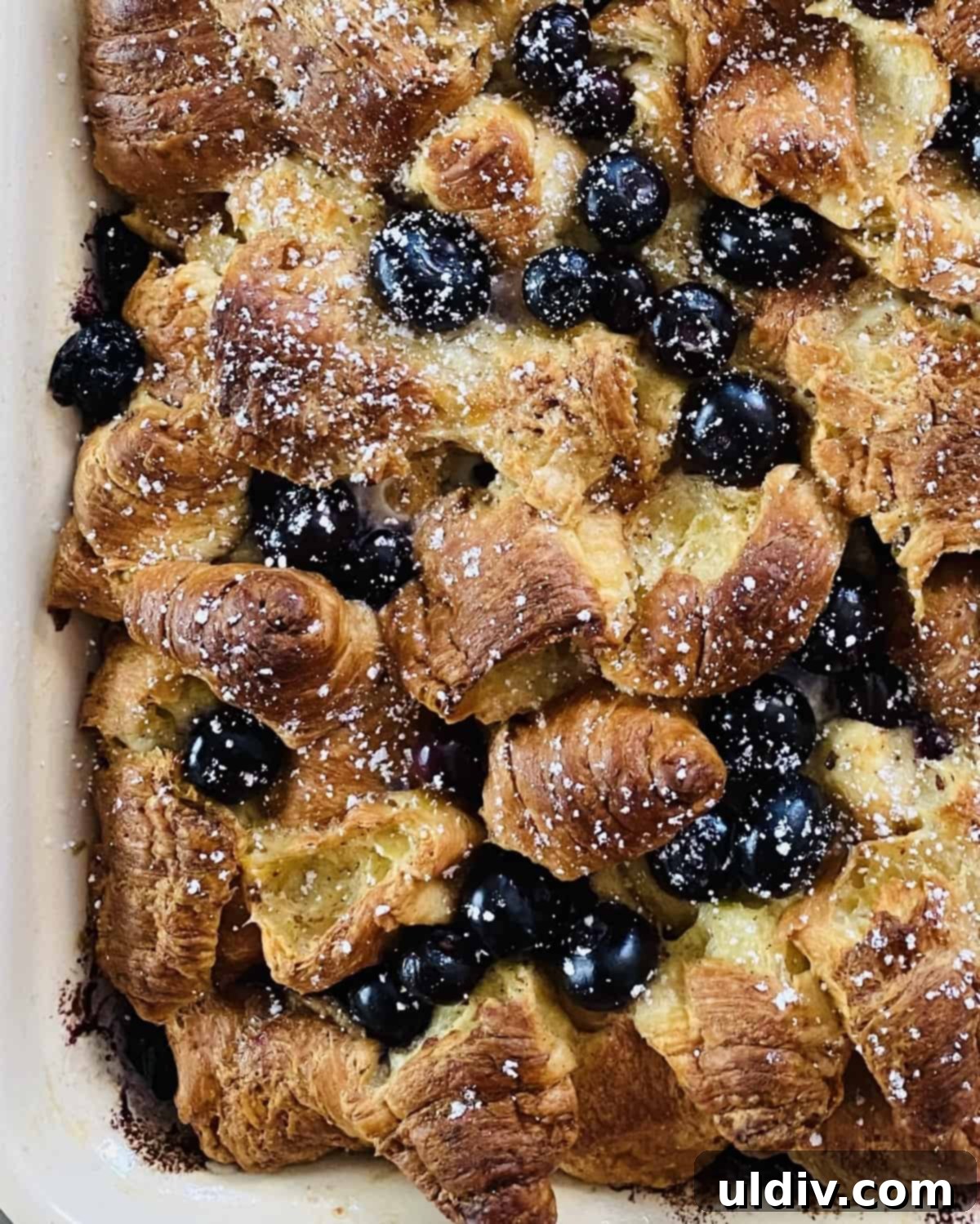 Blueberry Croissant French Toast Bake 5 croissant French toast casserole