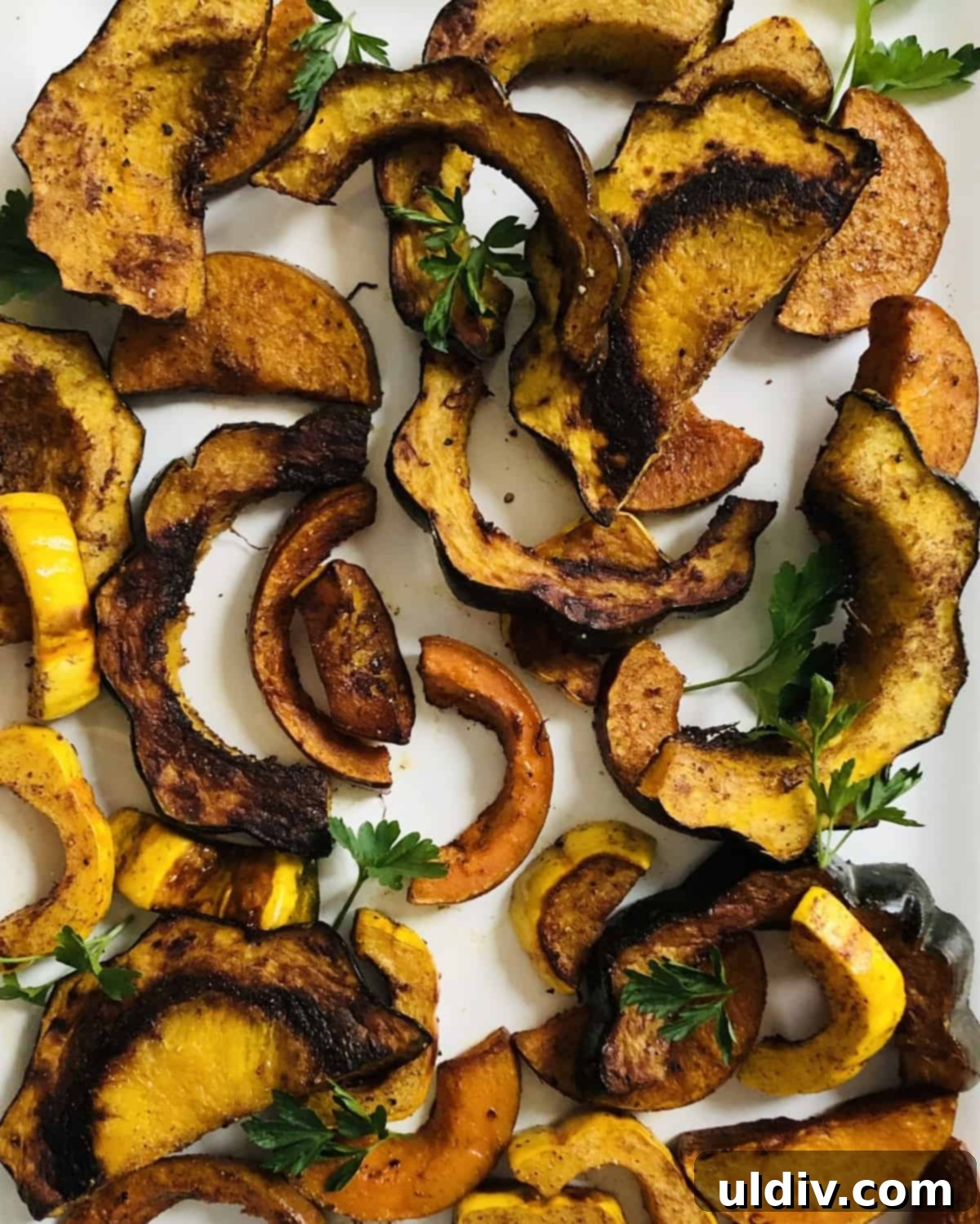 Autumn Spiced Squash Roast 4 roasted squash - acorn, delicata, butternut and honeynut