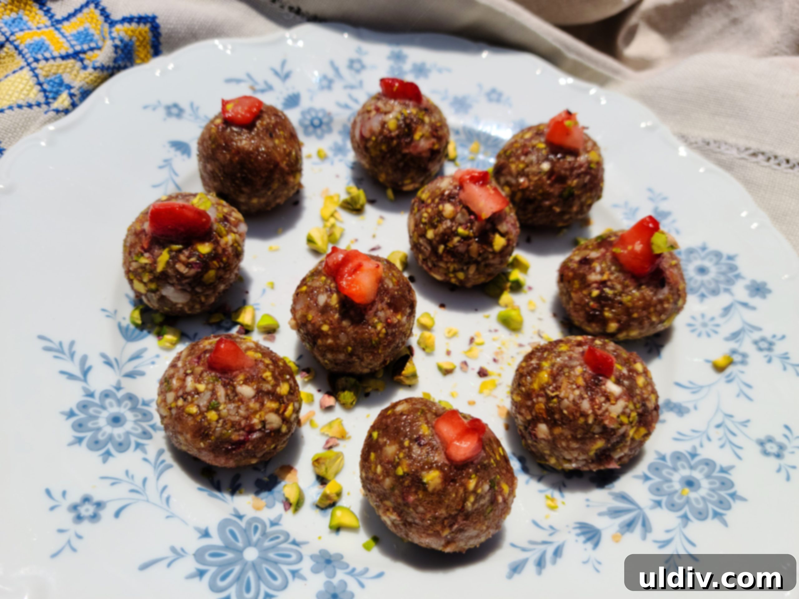 2021 Holiday Gift Guide Artisan Excellence 37 Pistachio and Cardamom Bliss Balls dessert