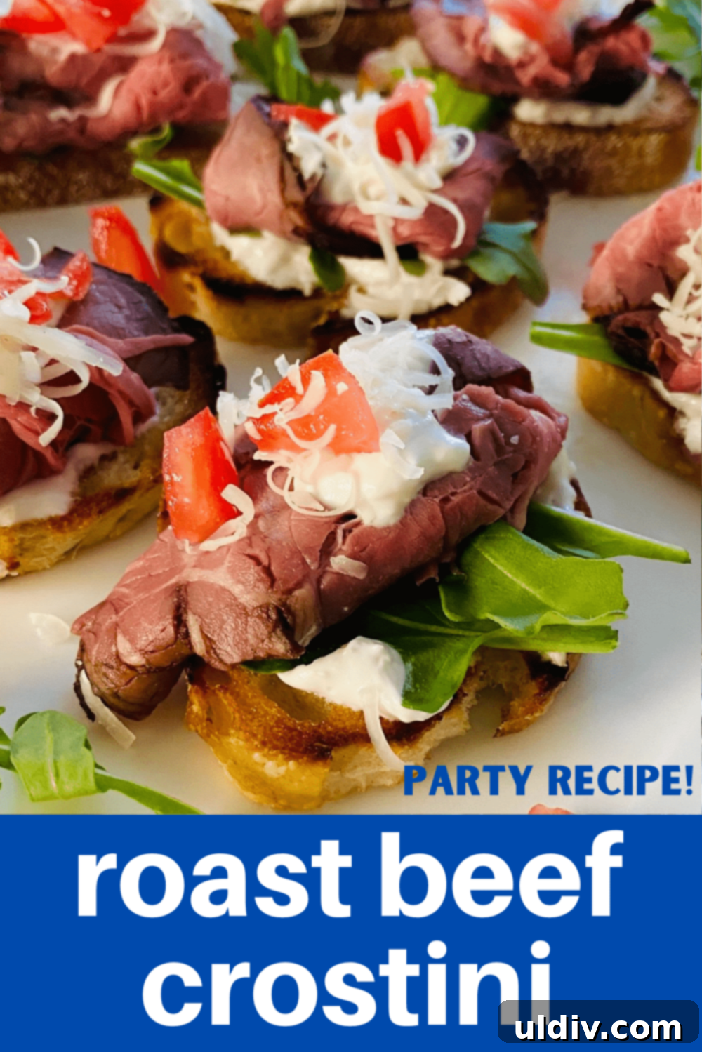 Zesty Roast Beef Crostini 10 roast beef crostini with horseradish cream