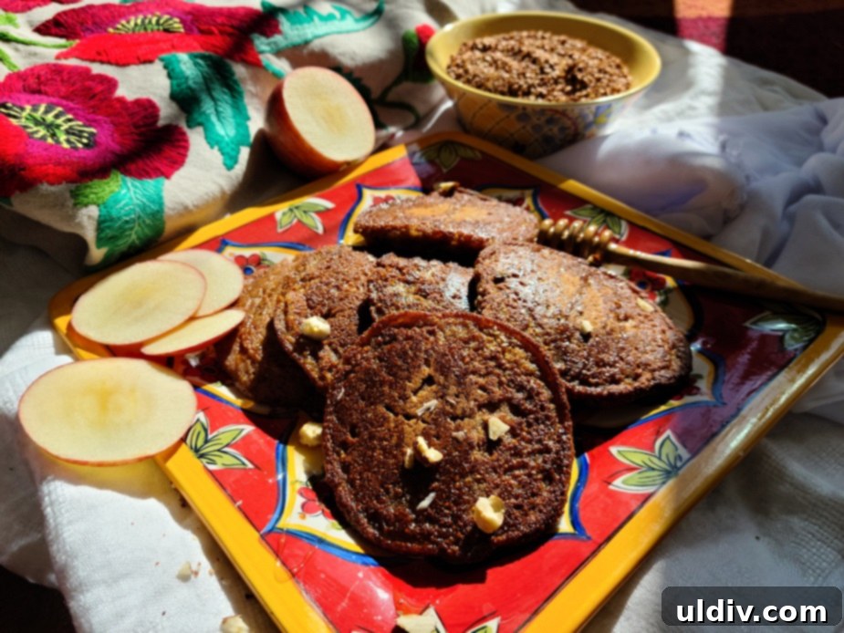 Himachal Pradeshs Irresistible Buckwheat Pancakes 4 Buckwheat pancakes served with apples, honey, and nuts