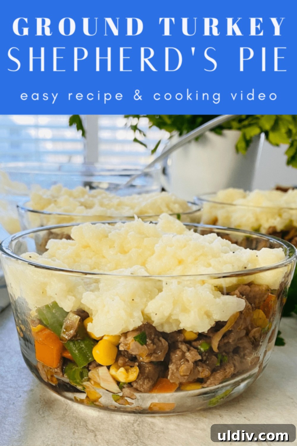 Creamy Cauliflower Shepherd's Pie 11 single serving of ground turkey shepherd's pie