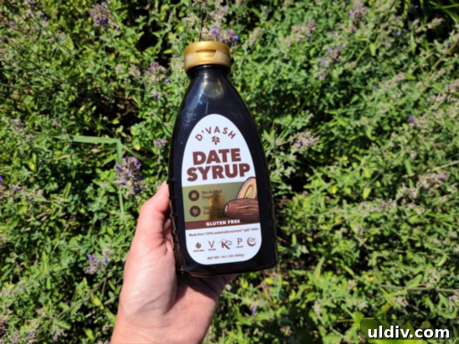 Your Summer Refresh Top Picks Beyond the Ice Cream Aisle 22 Close-up of D'vash Organics Date Syrup bottle