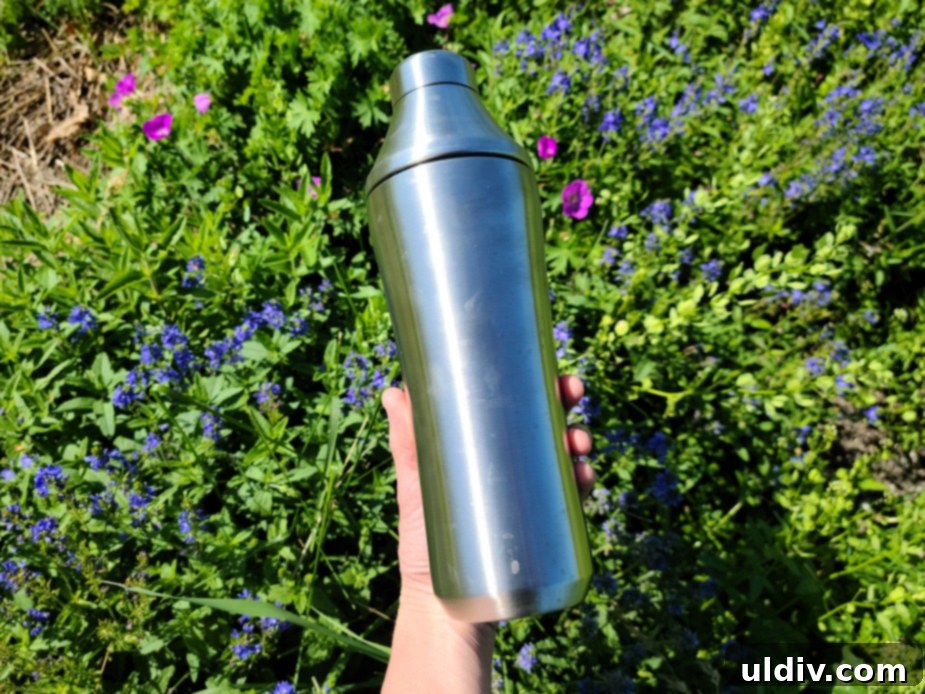 Your Summer Refresh Top Picks Beyond the Ice Cream Aisle 25 Elevated Craft Hybrid Cocktail Shaker in use